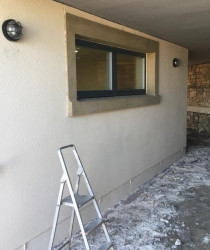An image of a wall we plastered
