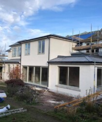An image of a house we're plastering