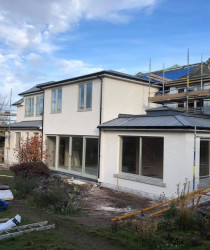 An image of a house we're plastering