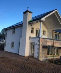 An image of a house we're plastering