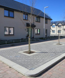 An image of a set of houses we plastered